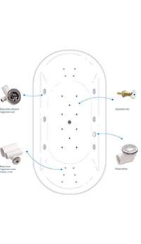 Гидромассаж ASD SPA (6дж+6дж+4дж+10 аэро)